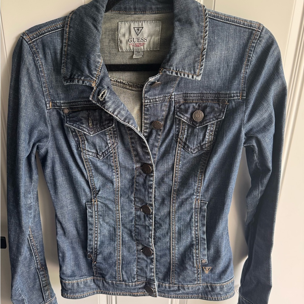 Guess Blue Jean Jacket Classic Denim Style